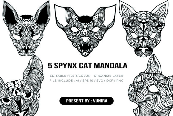 5 Spynx Cat Bundle Mandala Embroidery Review