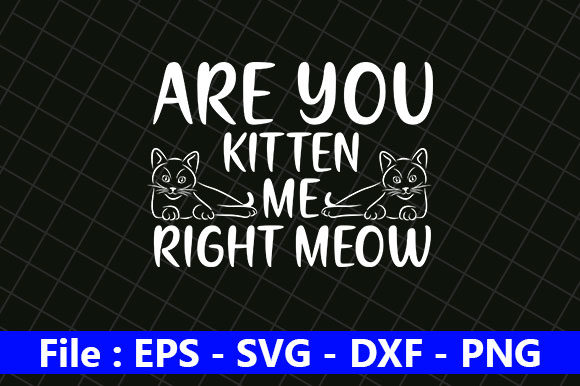 Cat Design, Are You Kitten Me Right Meow