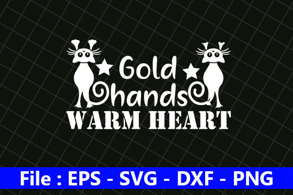 Cat Design Gold Hands Warm Heart Review