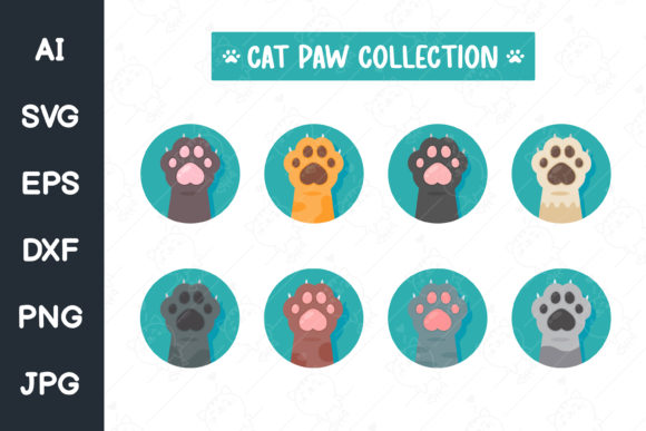 Cat Paw Set Different Species SVG File Review