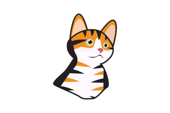 Cat Vector Illustration in Three Color Review