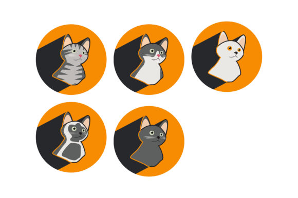 Cat Vector with Orange Background Bundle Review
