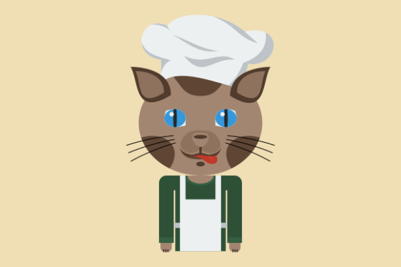 Chef Cat Character Illustration Review