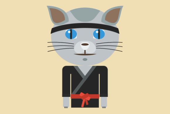 Fighter Cat Character Illustration Review