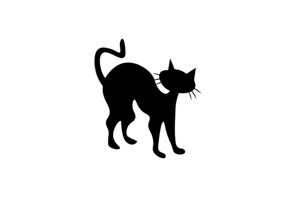 Halloween Black Cat Illustration Vector Review