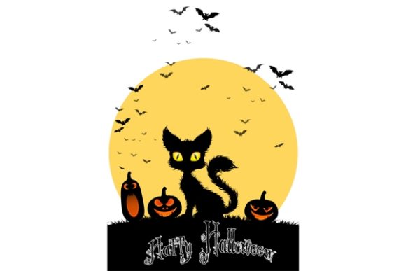 Halloween Cat and Pumpkins Embroidery Design Review