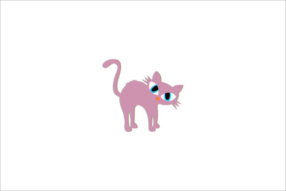 Halloween Illustration Cat Color Vector Review