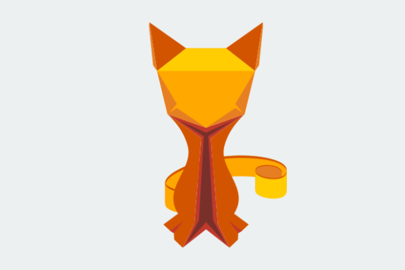 Origami Paper Style Cat Character Review